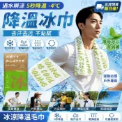 涼感巾 冰涼巾 冰毛巾 冰巾 瞬間冷感毛巾 降溫吸汗毛巾 運動毛巾 魔術冰巾 冰涼 可重復使用