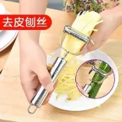 💜台灣熱賣💜一刀兩用 不鏽鋼削皮刀 水果削皮刀 削皮器 去皮器 刨刀 雹刀 馬鈴薯去皮 刮皮