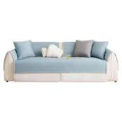 (店+)〖美佳小舖〗 夏季涼感冰格柔軟防滑沙發墊(3人座70x180cm) 冰絲沙發套 防髒墊 四季舒適 透氣冰感 沙發蓋布