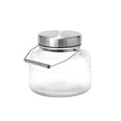 (店+)【ADERIA】日本製金屬蓋梅酒罐 2L(玻璃罐 梅酒罐 梅酒瓶 儲物罐)