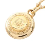 【DOKODEMO】【二手】迪奧 (Dior) Logo 迷你金幣項鍊 GP（鍍金）女士項鍊