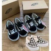 安德特 批發團購 VANS OLD Skool 童鞋 中童 小朋友 黑色 麂皮 魔鬼氈 棋盤格 好看 時尚 百搭 日常