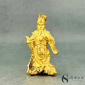 【閃耀金飾】純金9999 黃金關公吊墜 立體硬金(約重5.30錢)