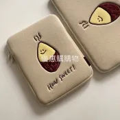 💖台灣出貨💖 韓國ins小眾設計Secondmorning烤地瓜刺繡iPad平板包筆電包