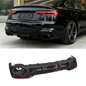 適用於21-24 奧迪Audi A5 改裝RS5-R 後下巴尾管