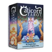 (店+)貓角獸塔羅牌,贈中文翻譯｜Caticorn Tarot｜78張，深處森林中，建立一個充滿喜悅和魔法的美麗社區【左西】