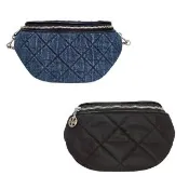 【TORY BURCH】TORY BURCH TB 小香風牛仔丹寧風菱格紋中性側背包(贈原廠防塵袋紙袋 送禮)
