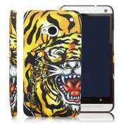 新台北NOVA實體門市 免運 朝牌 限量 EDHARDY ED HARDY 猛虎刺青圖騰  HTC New One  HTC One  M7 保護殼 背殼 背蓋代理商正貨