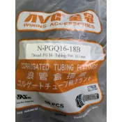 AVC全冠3/8“ N-PGN16-18-B高拉力型尼龍盒接頭（黑色），3/8“塑膠浪管  單顆售
