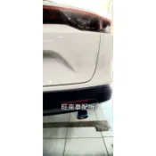 台灣 新HRV 厚料版 2022年後大改款專用 新HRV 排氣管尾飾管 HRV標 斜銀／藍 厚料耐用 NEW HRV 斜