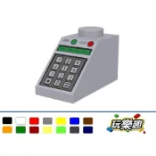 玩樂趣 LEGO樂高 3040pb010 2*1 斜邊磚 淺灰色 收銀機 二手零件 2F10A
