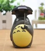 10CM 大號撐傘龍貓 灰龍 微景觀 拍攝道具 花插 盆栽 園藝裝飾 打傘龍貓 公仔