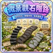 生態缸佈景石階路 迷你仿真階梯裝飾 園藝 仿真石紋 爬蟲箱造景 彎直多肉盆栽 魚缸造景 水族箱裝飾 爬寵栖息 石頭