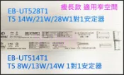『政揚』附發票 台灣祺美T5 1對1 8W 13W 14W 21W 28W主動高功因預熱式電子安定器（雙電壓 ）瘦長版