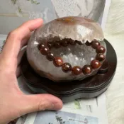 110號1182公克 背影很像圓潤飽滿蟾蜍♥️烏拉圭全拋光 粉橘多彩瑪瑙晶洞 白水晶洞 水晶洞 送禮收藏 A1865