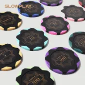 【台灣現貨】SLOWPLAY德州撲克籌碼幣 高級籌碼 納什系列 黏土籌碼 有面額 無面額 聚會必備 麻將 百家樂 骰寶