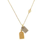 【DOKODEMO】路易威登 (Louis Vuitton) Nanogram 字母組合圖案姓名牌項鍊配件 LV 0589，成色極佳 [二手]LOUIS VUITTON