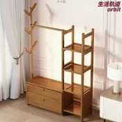 生活軌道 【多功能一體】衣帽架 落地衣架 掛衣架 鞋架 置物架 立式衣帽架 簡約設計 簡易組裝 玄關收納 臥室衣帽架 現代簡約風
