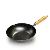 【PREMIUM 極】RIVER LIGHT日本製窒化鐵炒鍋28cm(不易生鏽無塗層極鐵鍋)