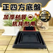【植人會社】現貨-6吋~1尺 正四方盆底盤 四方盆 底盤 接水盤 仿陶底盤 塑膠底盤 多肉植物 室內植物 觀葉植物 花盆