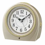 大高雄鐘錶城 seiko SK037 精工鐘 (QHE164S) 極簡風格指針式半圓形小鬧鐘(黃色)/12.5*13*7 cm｜樂天領券現折★全館特惠中★指定刷卡回饋10%