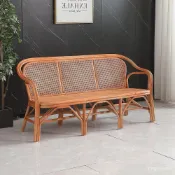 免運宅配🚚開統編 老式全真藤沙髮辦公室三人藤編椅五件套客廳午休羅漢床美人榻沙髮 編藤沙發 BYRH