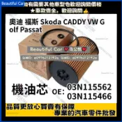 奧迪 福斯 Skoda CADDY VW Golf Passat Tiguan A3 Karoq Yeti A4 機油芯