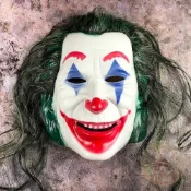 小丑面具 隔日到貨 台灣發票 WULA烏拉 小丑joker DC小丑面具 Joker面具 萬聖節小丑面具 綠髮小丑面具