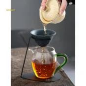 臺灣出貨#雲絮無孔茶漏茶濾公道杯一體茶水分離茶過濾泡茶神器小青柑泡茶壺#免運