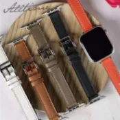 【出清下殺】愛馬仕風格細款手工風真皮 Apple watch通用錶帶 Ultra S11 S10 S9 S8 SE