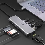 HIWEGO台灣精品館 Opro9 USB-C 10合1多功能轉接器100W