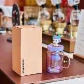 星巴克杯子2026新年禮物可愛萌趣龍年系列祥雲茶濾玻璃喝水杯子帶杯蓋