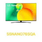 下單享九折【LG 樂金】55吋 一奈米 4K AI 語音物聯網智慧電視 55NANO76SQA