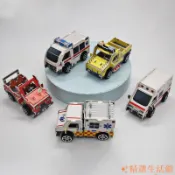✨紙製3D立體拼圖 diy迴力車工程車救護車 模型材料包勞作手做 益智玩具小學生擺件 拼裝建築兒童手工積木質模型