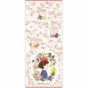 大賀屋 魔女宅急便 吉吉 刺繡 34×80cm 浴巾 毛巾 運動巾 日貨 正版授權J00012968
