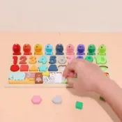 【隔日配】現貨 拼圖 益智玩具 教具 交通數字形狀認知 釣魚 配對板 對數板 木製拼圖 四合一 二合一