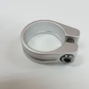 【ㄚ順雜貨舖】全新 散裝 鋁合金銀色座管束-34mm