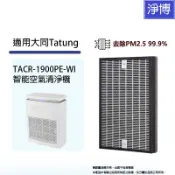 大同Tatung TACR-1900PE-WI適用智能空氣清淨機除臭活性碳二合一HEPA濾網濾芯