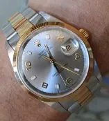 ROLEX勞力士15203半金款日誌腕錶 34mm P字頭