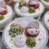 已過季 草莓季 抹茶草莓杯子蛋糕 鑠甜點 小蛋糕 生日 外燴 2入