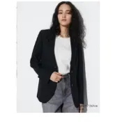 Uniqlo日本購回全新 感動西裝外套（輕量透氣）黑色 L 468890 465474 UQ