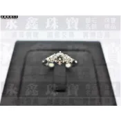 銀座白石GIA天然鑽石戒指 0.33ct G/VVS2/3EX H&A PT950 配鑽0.083 n0607