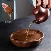 創意紫砂朱泥小型功夫茶盤茶海家用簡約儲水式幹泡臺托盤茶具