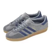 【adidas 愛迪達】休閒鞋 Gazelle Indoor 男鞋 女鞋 德訓鞋 灰 麂皮 復古 愛迪達(JQ8397)