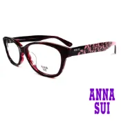Anna Sui 安娜蘇  日本浪漫薔薇花紋造型眼鏡(紅+粉紅)AS636-203