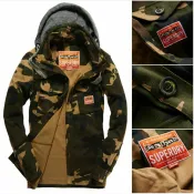 DryDog 跩狗嚴選 跩狗嚴選 極度乾燥 Superdry Huntsman 重磅 純棉 沙漠迷彩 襯衫 連帽外套 帽子可拆 夾克