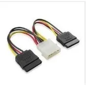 主機板 IDE大4P(公)轉2 SATA(母) 一分二 1分3 電源線/4PIN排線