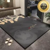 【家用首選】簡約入戶地墊進門玄關耐髒腳墊新中式大門口除塵耐髒水晶絨地墊