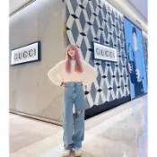 someone jeans 毛毛腰骨盆修正寬褲 原價1180（S~XXL)B80570785