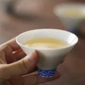 【小新茶具】九土青花斗笠杯中國風品茗杯功夫小杯日式道配件景德鎮杯子